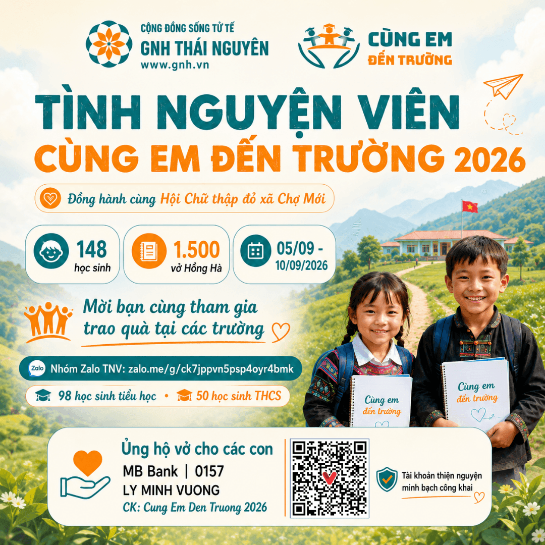 🎒 CÙNG EM ĐẾN TRƯỜNG 2026 – MỜI BẠN CÙNG ĐỒNG HÀNH